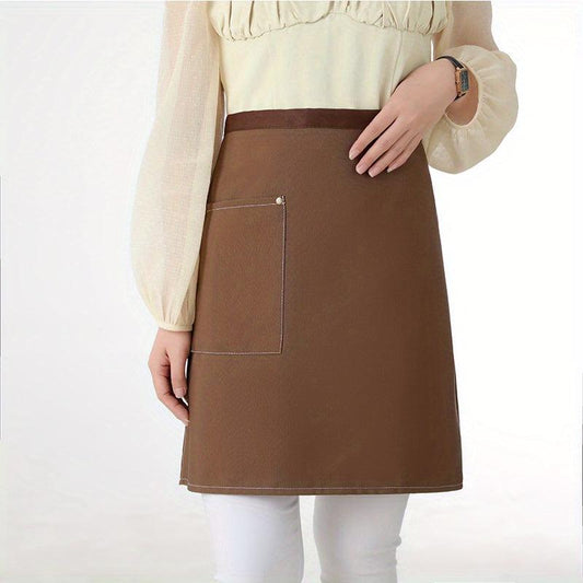 2pcs Canvas Half length Apron Custom Printing Kitchen Supplies