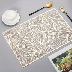 Plastic Placemat Square Lace Dandelion Hollow Anti-scalding Western Food Pad