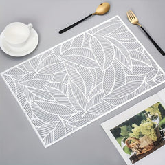 Plastic Placemat Square Lace Dandelion Hollow Anti-scalding Western Food Pad