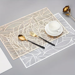 Plastic Placemat Square Lace Dandelion Hollow Anti-scalding Western Food Pad