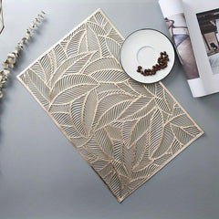 Plastic Placemat Square Lace Dandelion Hollow Anti-scalding Western Food Pad