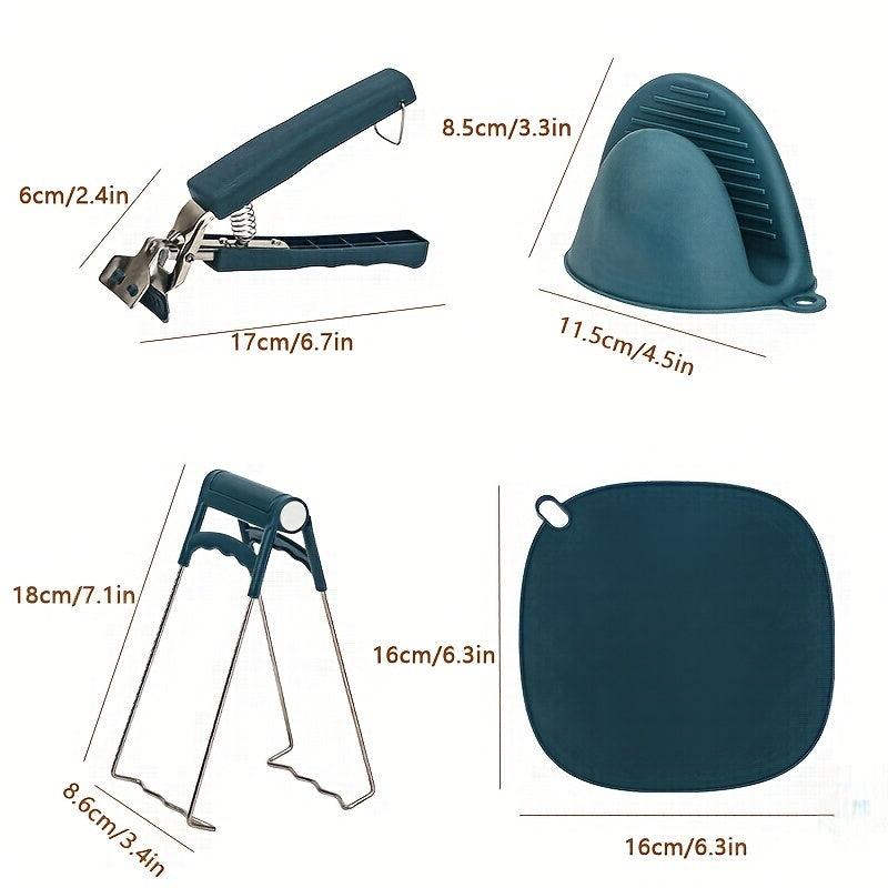 1pc Kitchen Pinch Grips Heat Resistant Insulated Clip