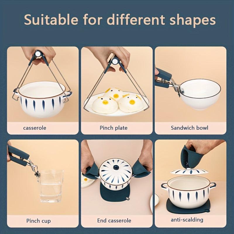 1pc Kitchen Pinch Grips Heat Resistant Insulated Clip