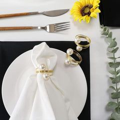 6pcs Delicate Napkin Rings for Wedding Banquet Table Decoration