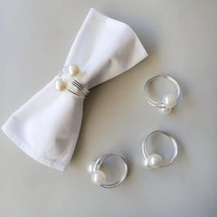 6pcs Delicate Napkin Rings for Wedding Banquet Table Decoration