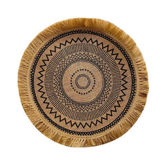 Heat Insulated Linen Coaster Jute Decorative Mat for Home Kitchen Tabletop