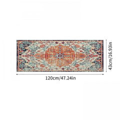 Boho Classical Pattern Kitchen Rug Non-Slip Stain Resistant Long Strip Mat