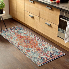 Boho Classical Pattern Kitchen Rug Non-Slip Stain Resistant Long Strip Mat