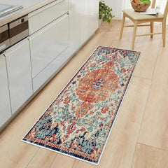 Boho Classical Pattern Kitchen Rug Non-Slip Stain Resistant Long Strip Mat