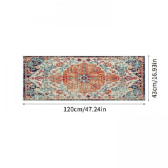 Boho Classical Pattern Kitchen Rug Non-Slip Stain Resistant Long Strip Mat