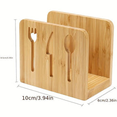 Bamboo Table Napkin Holder Kitchen Decoration