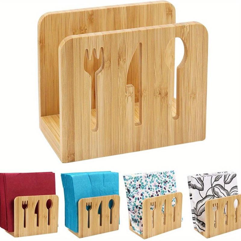 Bamboo Table Napkin Holder Kitchen Decoration