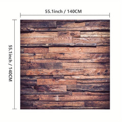 Waterproof Vintage Wood Grain Tablecloth for Home Restaurants Weddings