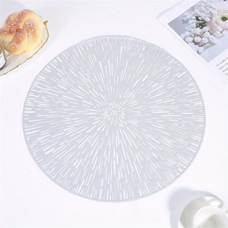 4pcs Round Placemats Heat Insulation Mat Nordic Placemat Decorative Mat