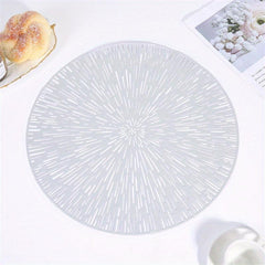 4pcs Round Placemats Heat Insulation Mat Nordic Placemat Decorative Mat