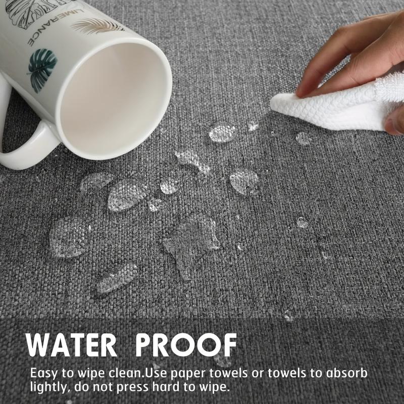 Waterproof Rectangle Linen Table Cloth for Picnic or Holiday Party