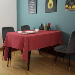 Waterproof Rectangle Linen Table Cloth for Picnic or Holiday Party
