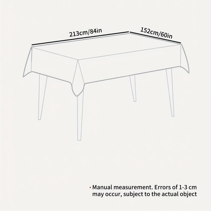 Waterproof Rectangle Linen Table Cloth for Picnic or Holiday Party