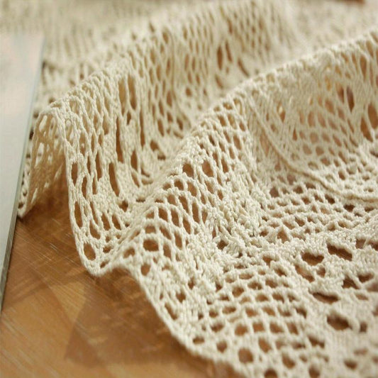 Vintage Lace Crochet Tablecloth for Wedding and Home Decor