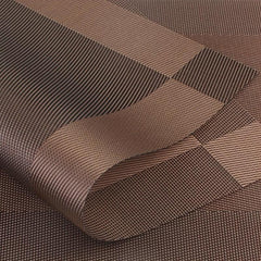 4pcs Single Frame Corners Placemat PVC Teslin Woven Table Mat