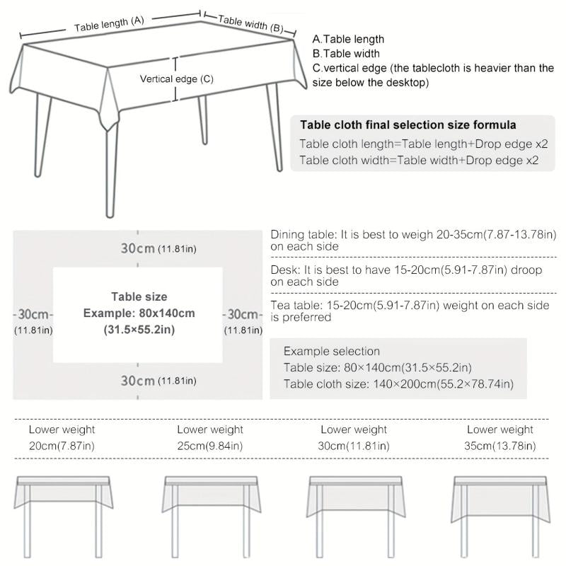 Boho Style Blend Tablecloth for Summer Parties and Events