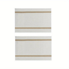 2pcs PVC Placemats Dining Table Mat Set Cup Wine Decor M