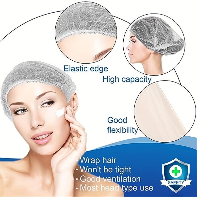 Disposable Non-woven Chef's Hair Cap 60-96 Cm Hair Net Elastic