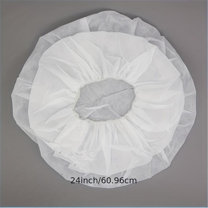 Disposable Non-woven Chef's Hair Cap 60-96 Cm Hair Net Elastic