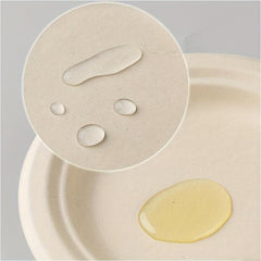 50pcs Natural Paper Disposable Plates Party Tableware Supplies