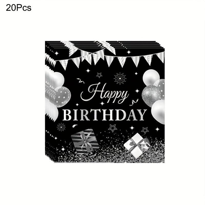 24pcs 18th Birthday Party Supplies Paper Plates Cups Napkins Party Tableware