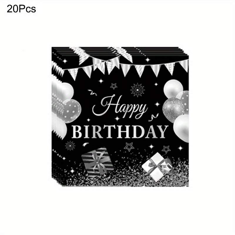24pcs 18th Birthday Party Supplies Paper Plates Cups Napkins Party Tableware