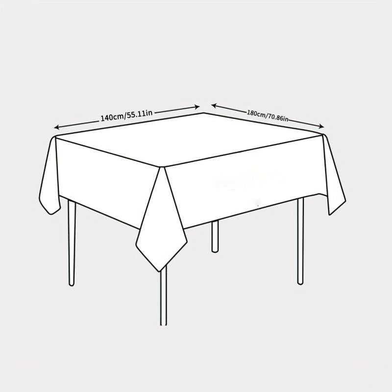 Waterproof Rectangle Linen Tablecloth for Kitchen & Dining