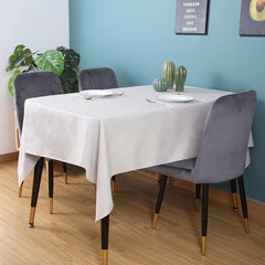 Waterproof Rectangle Linen Tablecloth for Kitchen & Dining