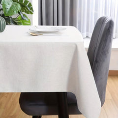 Waterproof Rectangle Linen Tablecloth for Kitchen & Dining