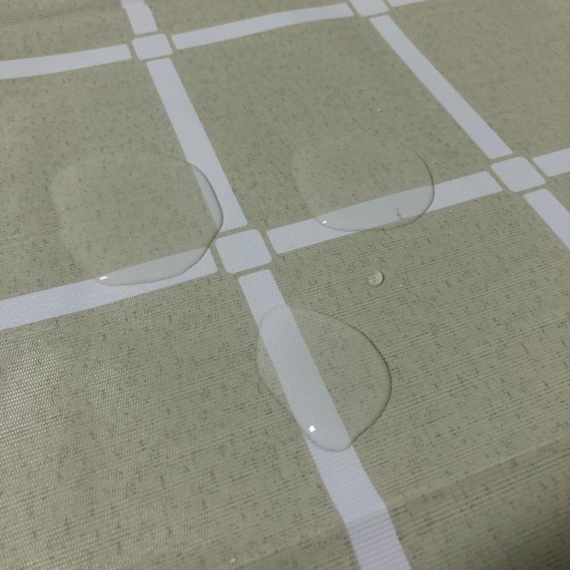 Waterproof Beige Large Check Tablecloth, Durable, Picnic Mat