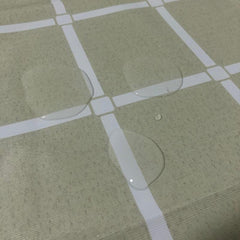 Waterproof Beige Large Check Tablecloth, Durable, Picnic Mat
