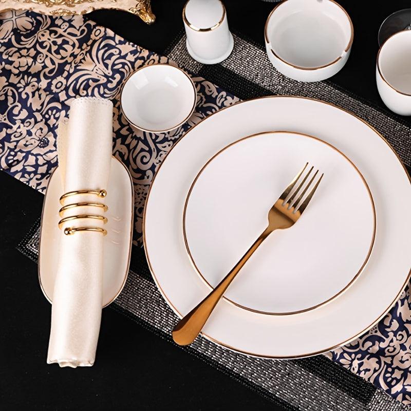 10pcs Washable Cloth Napkins for Parties Weddings Dinners Polyester Durable