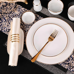 10pcs Washable Cloth Napkins for Parties Weddings Dinners Polyester Durable