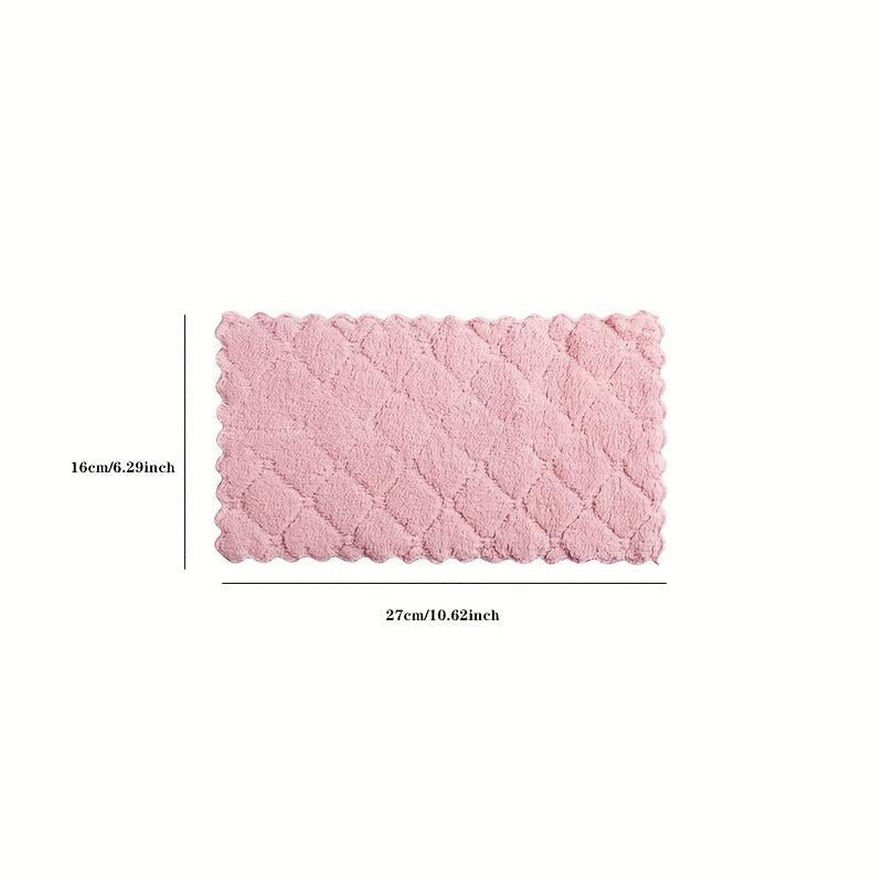 10pcs Microfiber Dish Towels Absorbent Double Sided Oblong Cloths