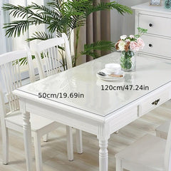 Polyester Table Cover Clear PVC Table Protector
