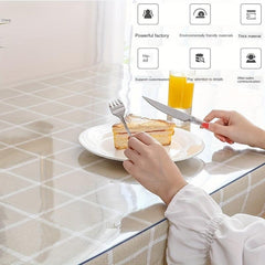 Polyester Table Cover Clear PVC Table Protector