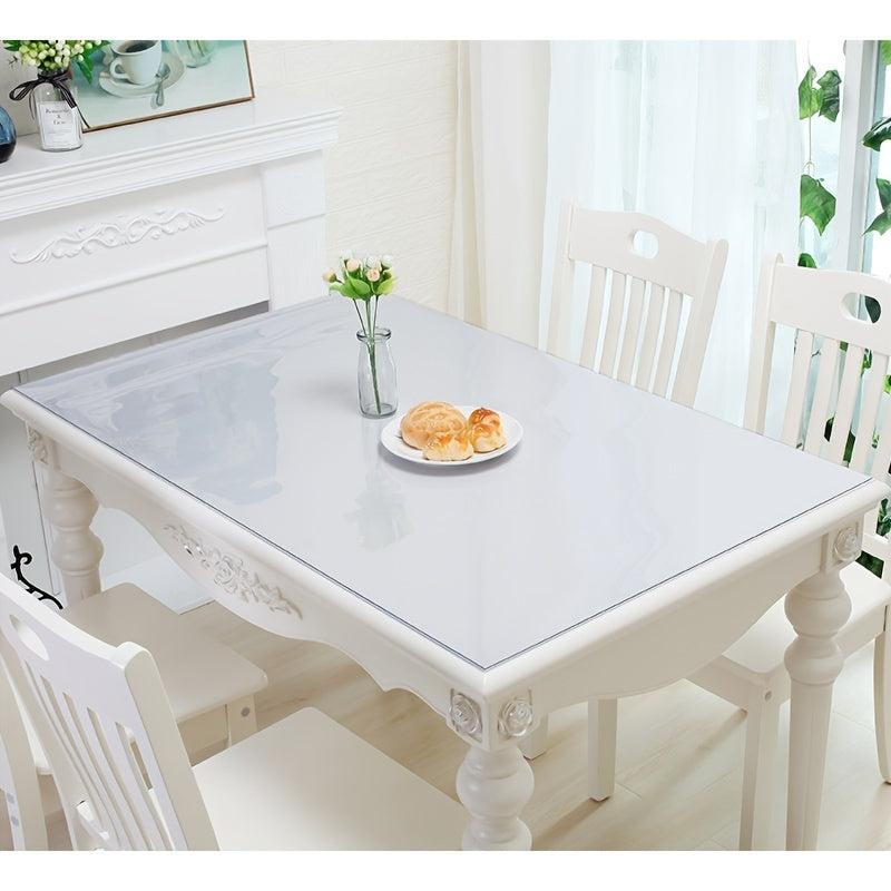Polyester Table Cover Clear PVC Table Protector