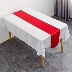 6pcs Polyester Tablecloth Nordic Style Solid Table Runners