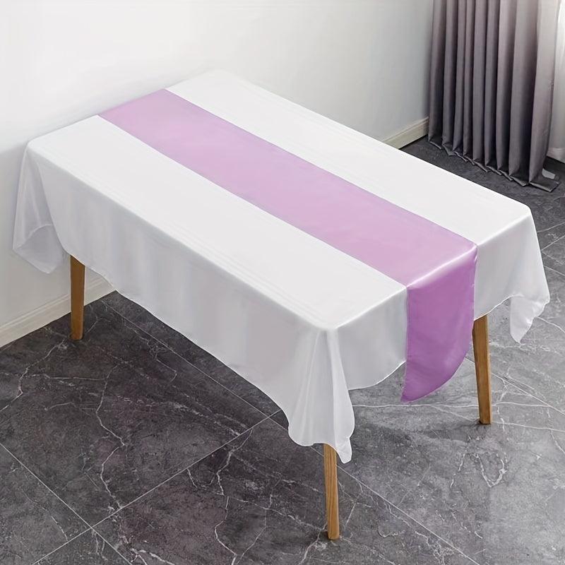 6pcs Polyester Tablecloth Nordic Style Solid Table Runners