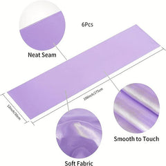 6pcs Polyester Tablecloth Nordic Style Solid Table Runners