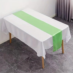 6pcs Polyester Tablecloth Nordic Style Solid Table Runners