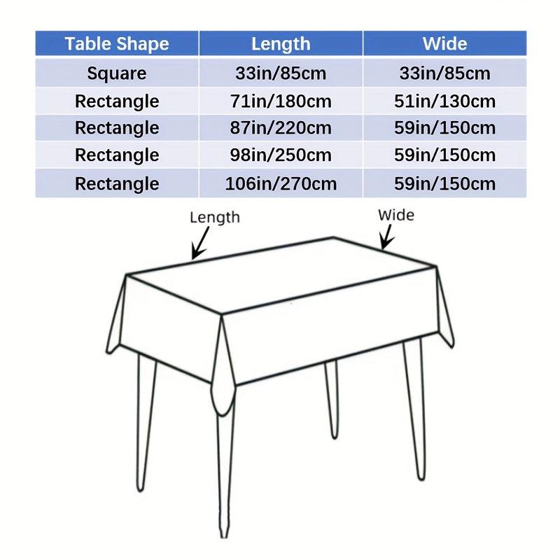 Polyester Lace Square Tablecloth Waterproof Anti Scratch Home Decor