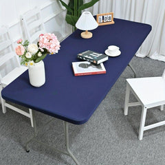 Solid Spandex Table Cover Elastic Polyester Tablecloth
