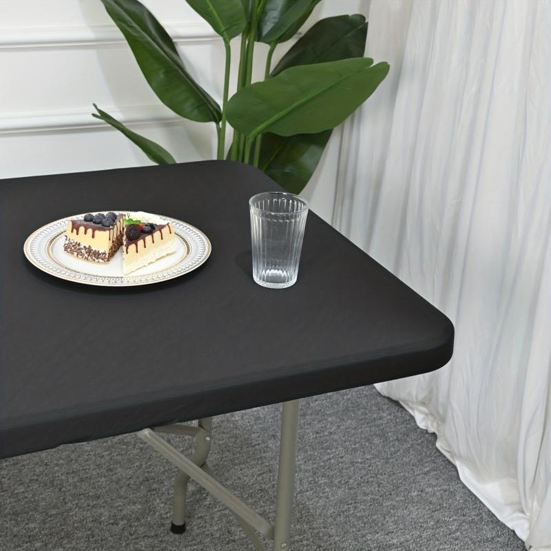 Solid Spandex Table Cover Elastic Polyester Tablecloth