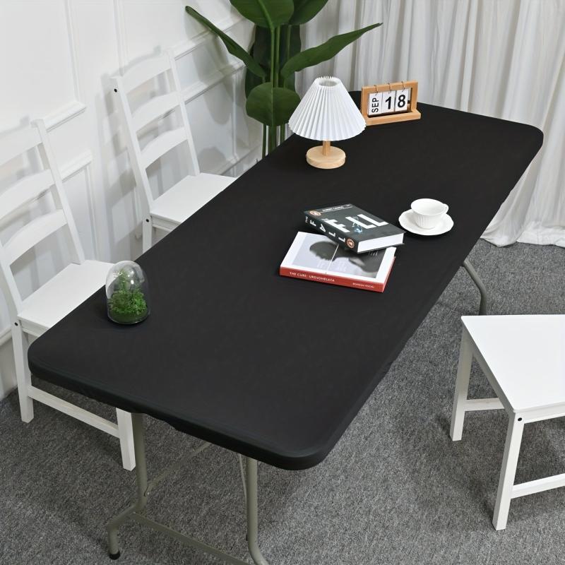 Solid Spandex Table Cover Elastic Polyester Tablecloth
